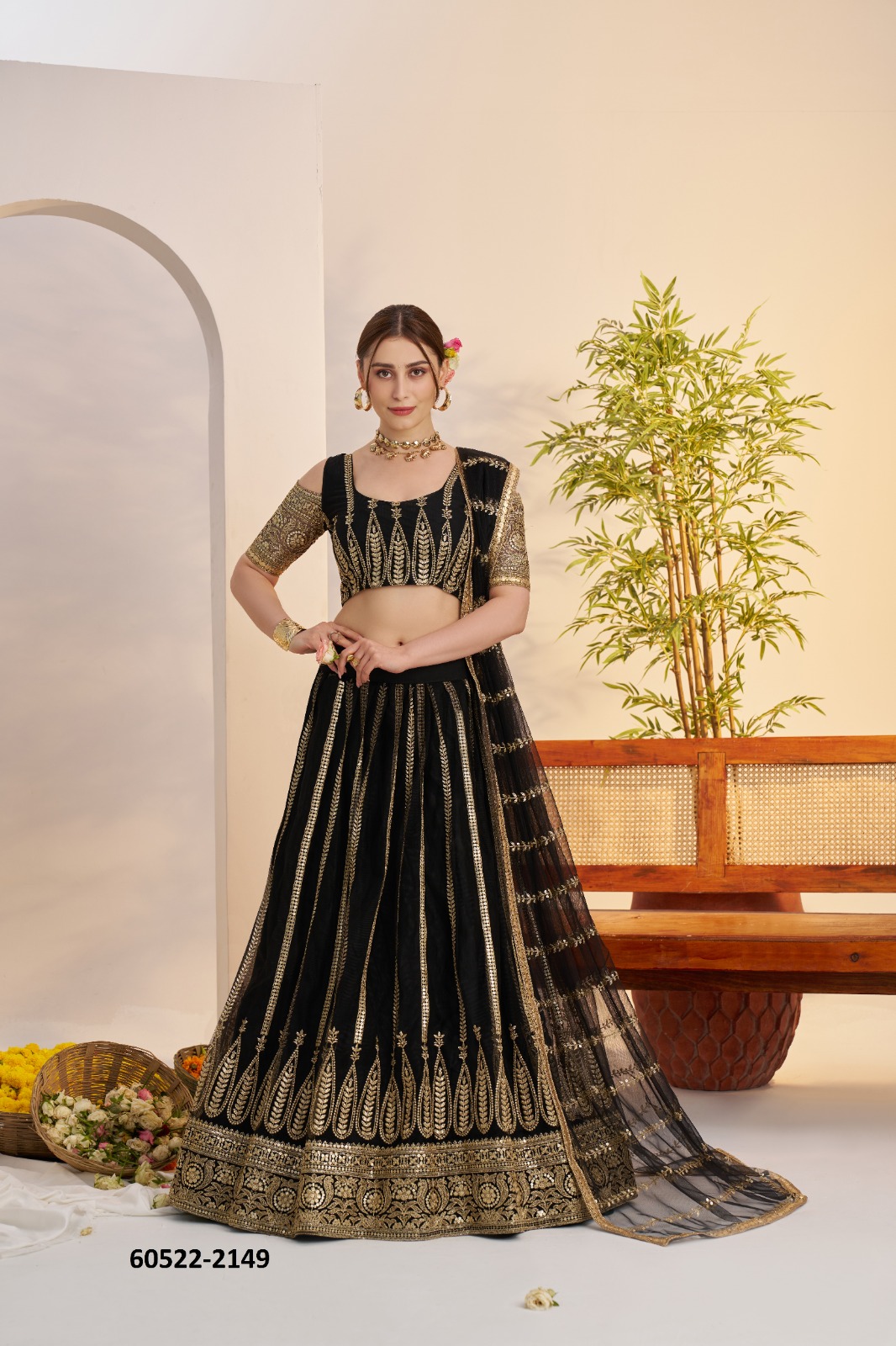STYLISH LEHENGAS [Semi-Stitched]