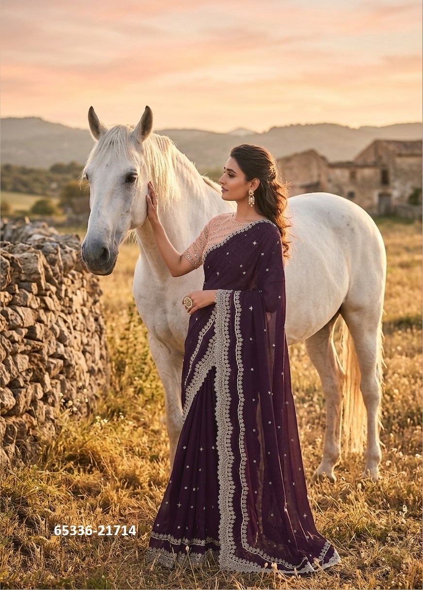 Amazing Sari in Purple