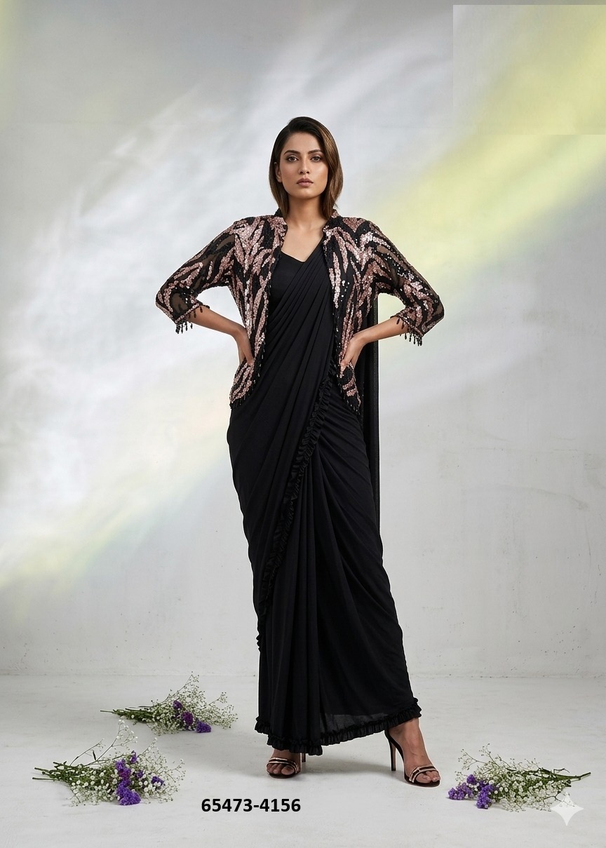 Sophisticated Designer ready to wear sari