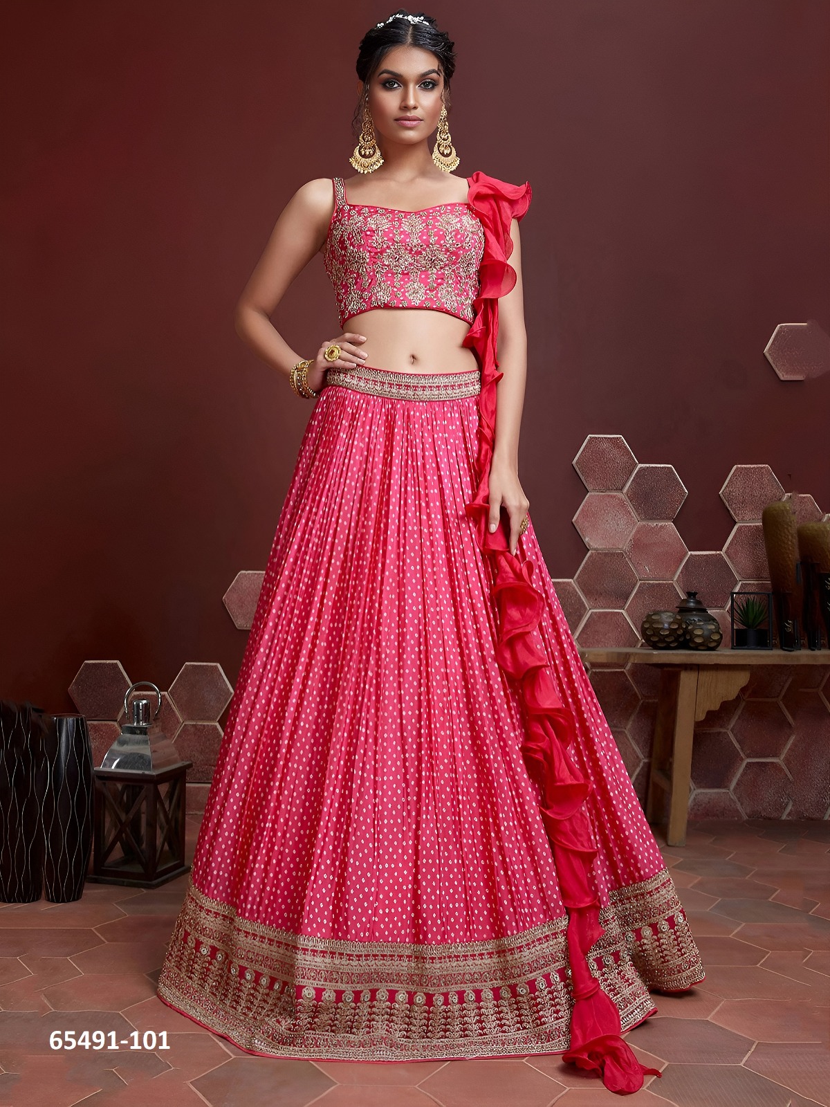 Stunning Lahenga  In Pink