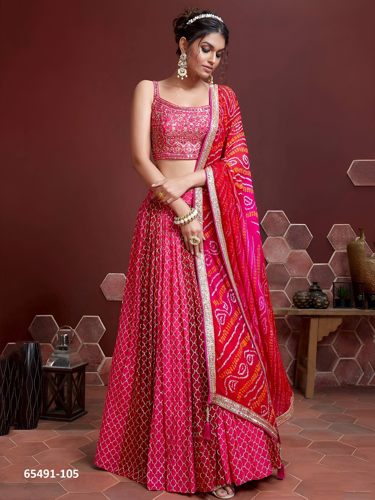 Magnificent Lahenga Choli  In Pink