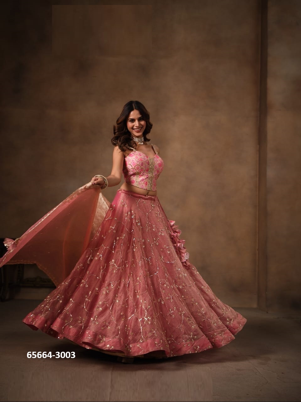 Alluring Lahenga Choli with dupatta in Pink