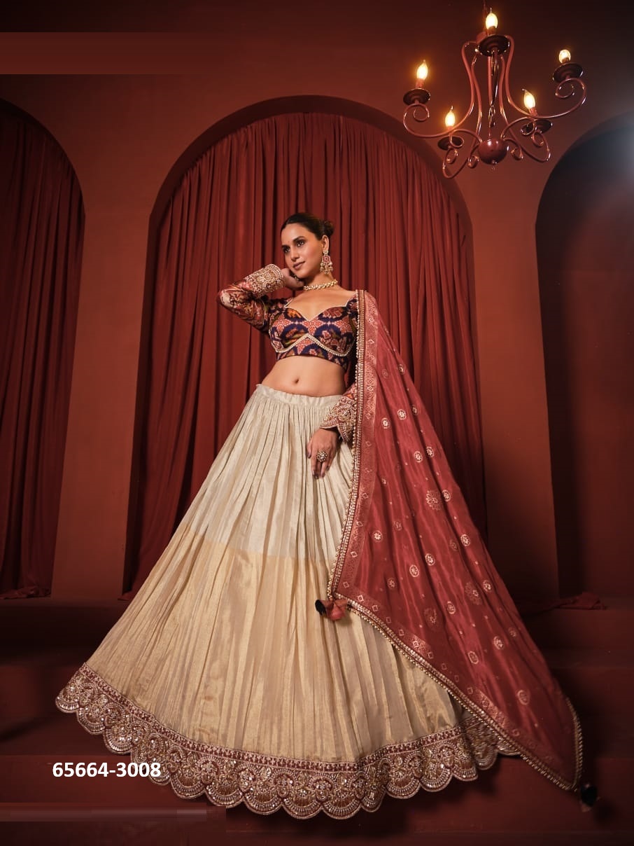 Stunning lehanga choli in cream