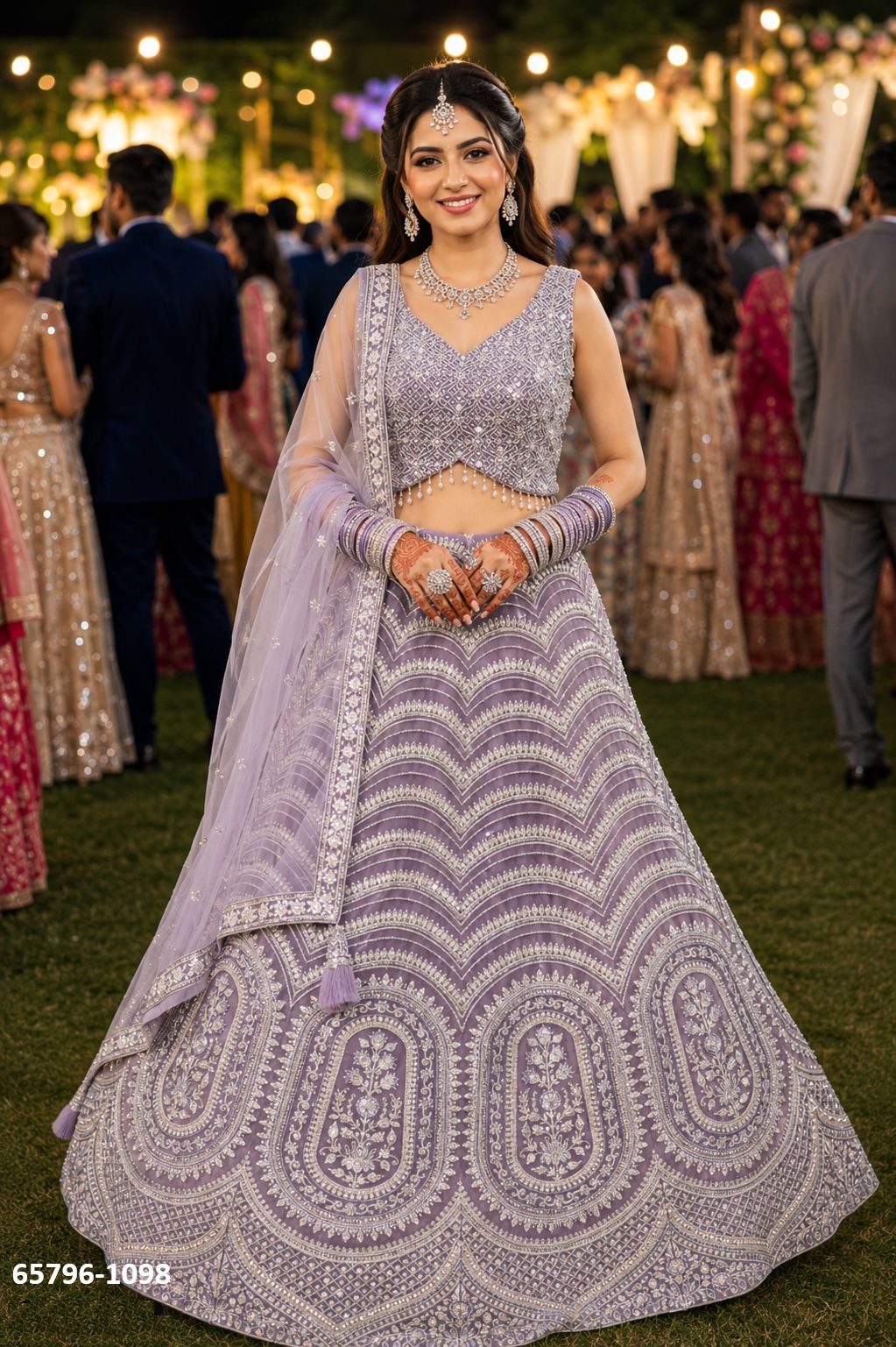 Stunning Reception Lahenga