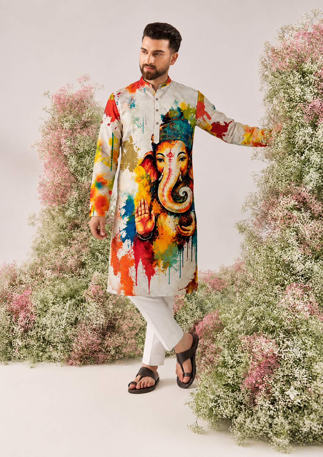 Amazing  Festive Ganesh KUrta Pajama